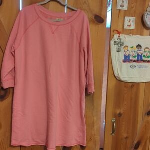 True Craft Pink Kids Sweatshirt Dress